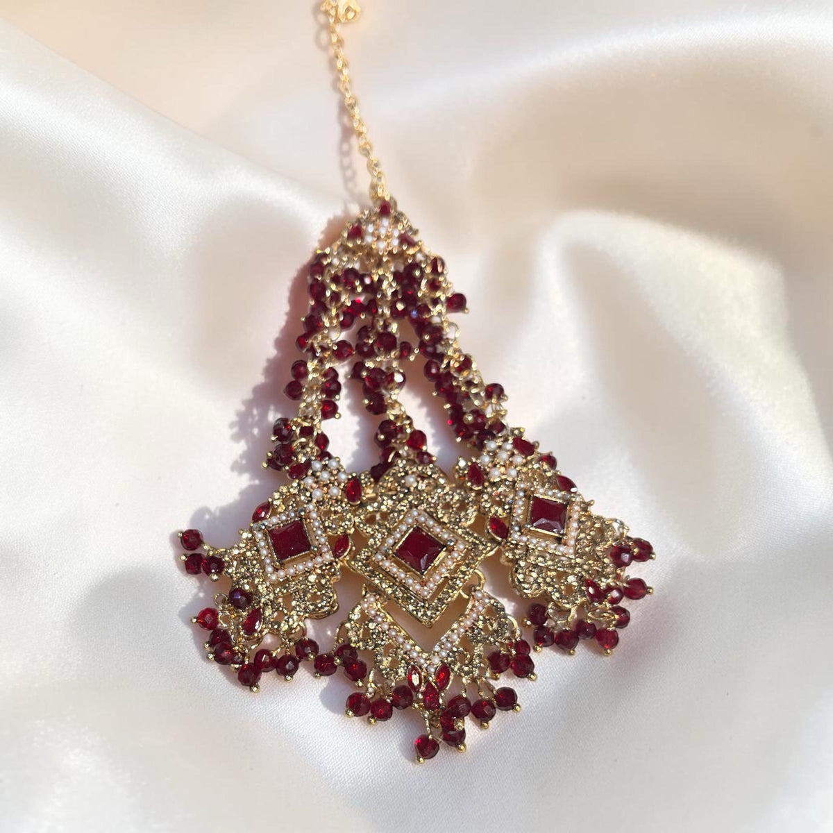 Premium Gajra Style Jhumar Headpiece