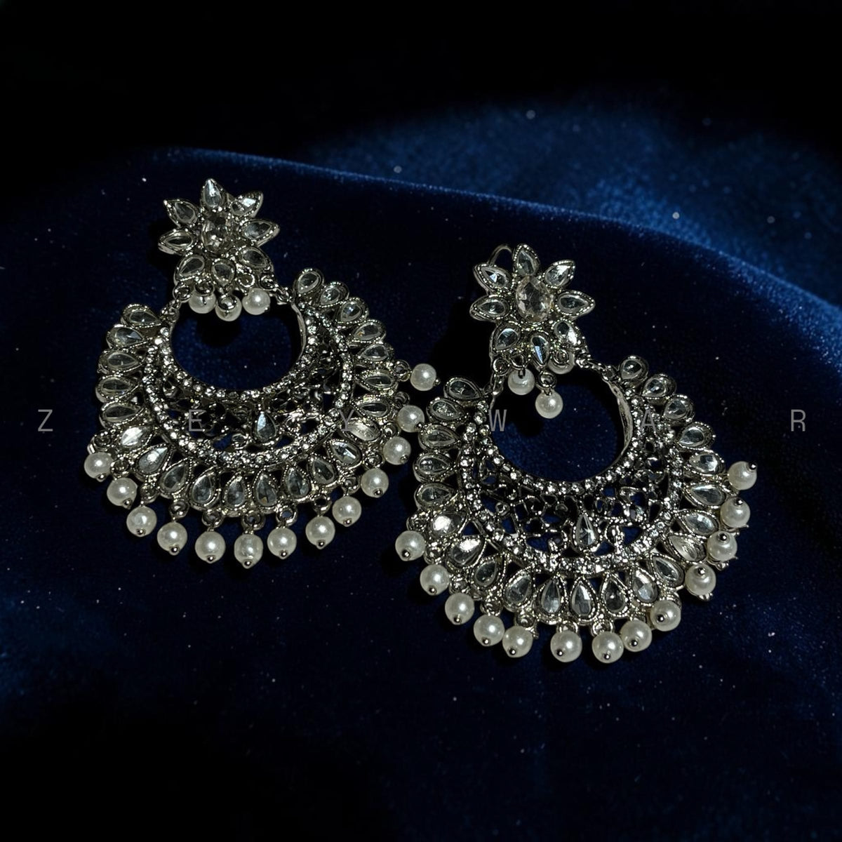 Farshi kundan bali light weight premium quality light weight