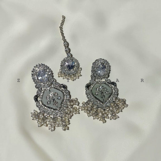 Turkish heavy earring with tika premium quality