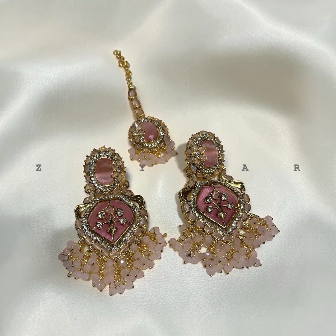 Turkish heavy earring with tika premium quality