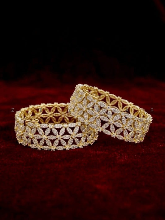Original Ad zarkun openable bangles free size 2 tone