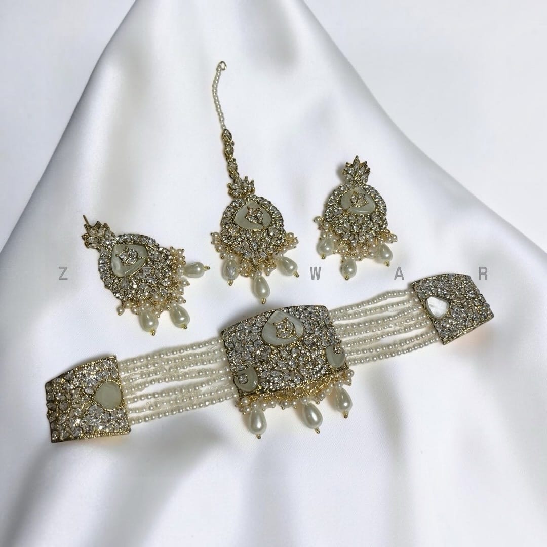 Premium Zircon Egyptian Choker Set