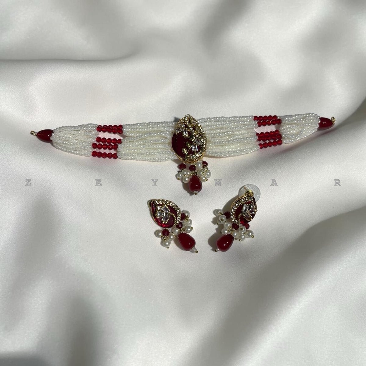 Tiny beads choker set premium quality