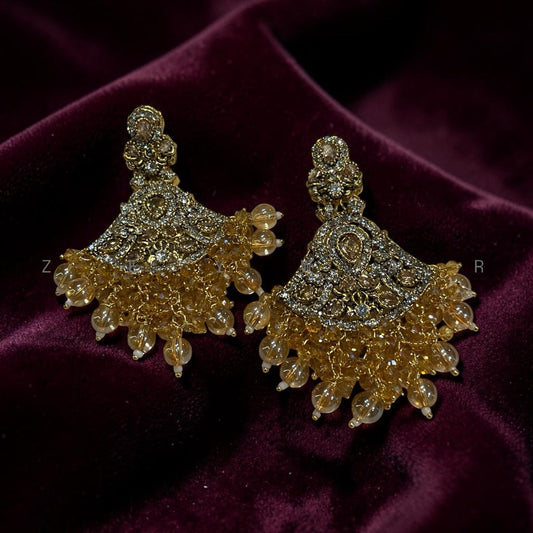 Gajra style earrings