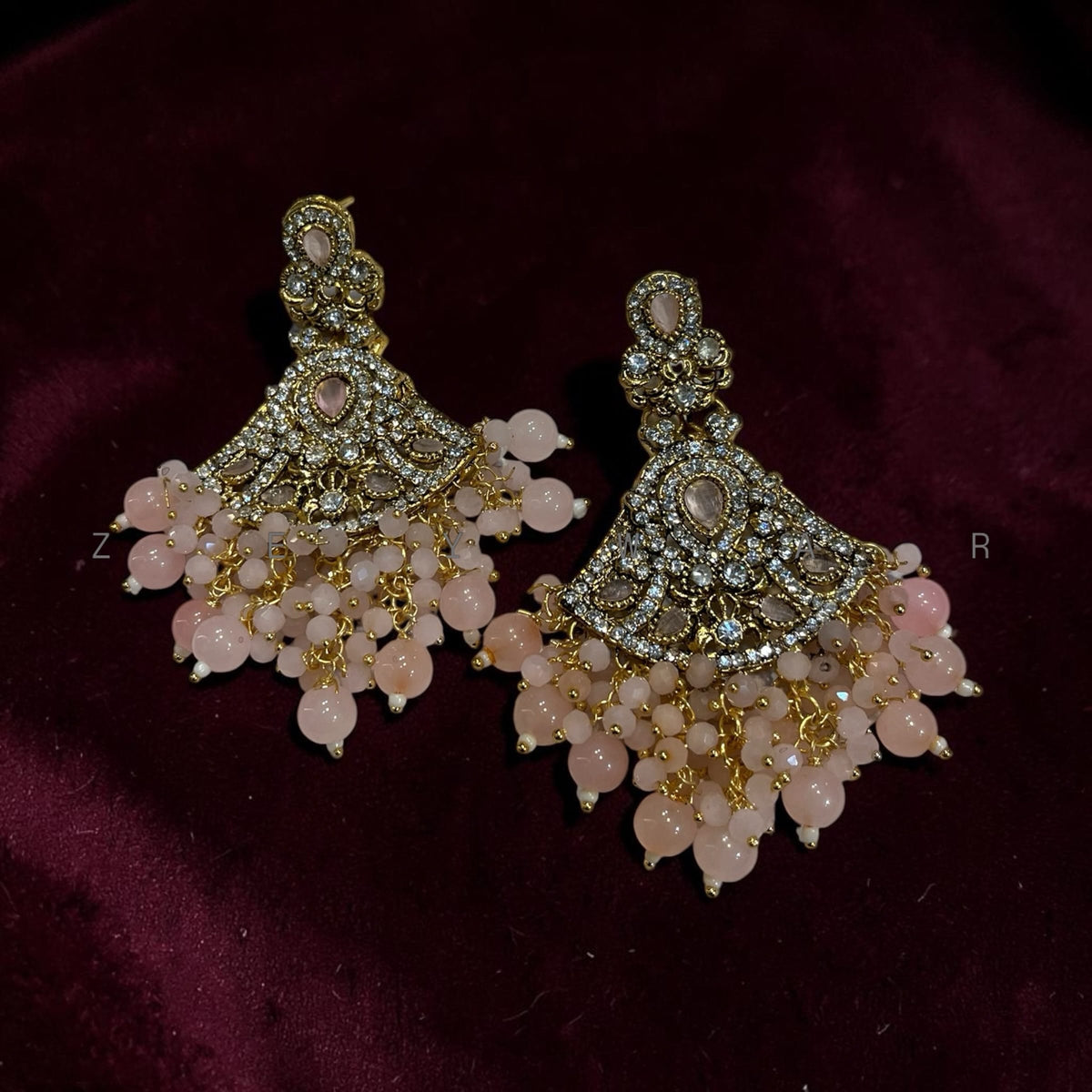 Gajra style earrings