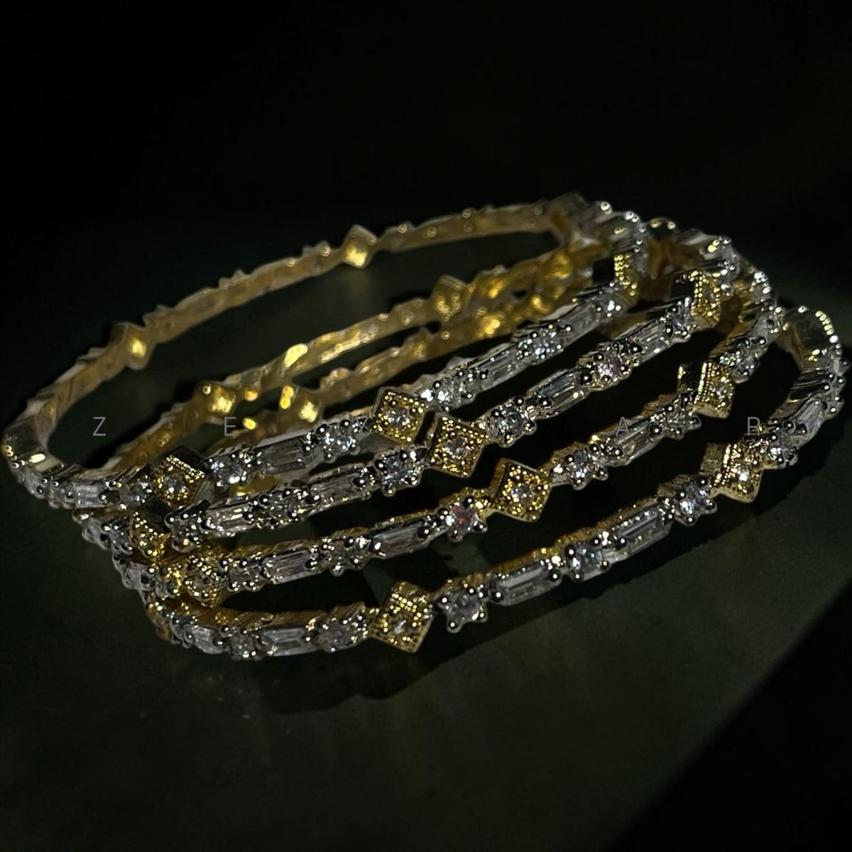 AD Two Tone  premium quality bangles