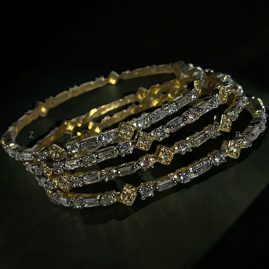 AD Two Tone  premium quality bangles