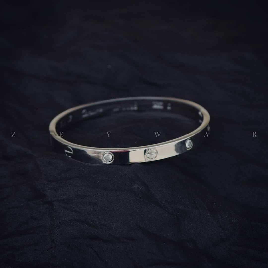 Stainless Steel Openable C-Style Bracelet Cartier Style