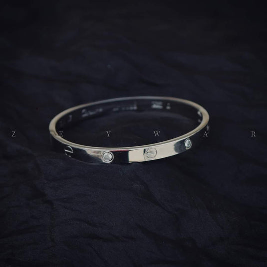 Stainless Steel Openable C-Style Bracelet Cartier Style