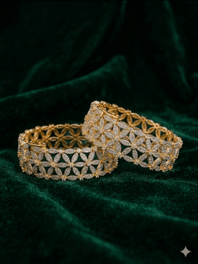 Original Ad zarkun openable bangles free size 2 tone
