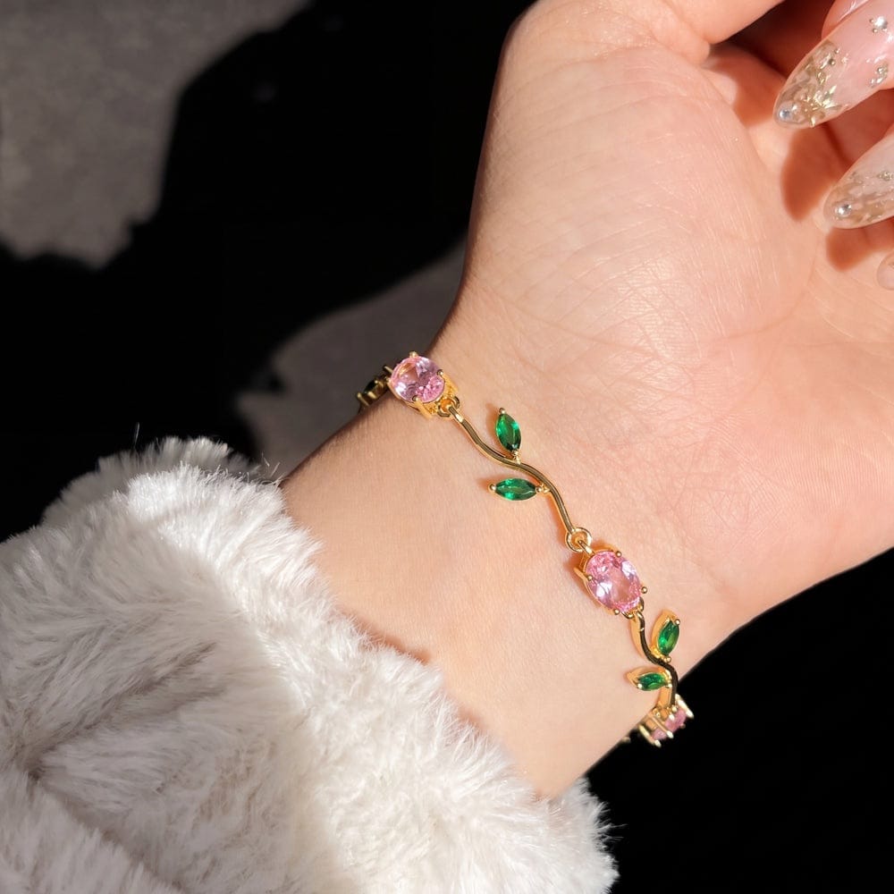 Stainless Steel Floral Tulip Bracelet