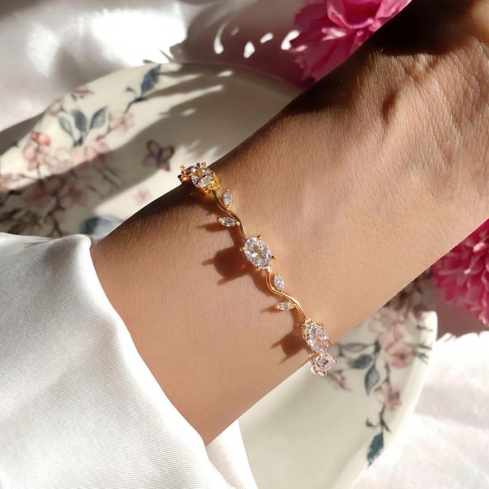 Stainless Steel Floral Tulip Bracelet