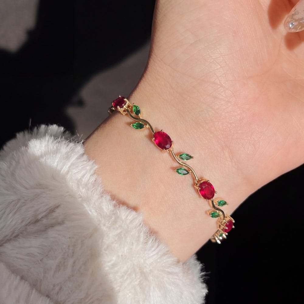 Stainless Steel Floral Tulip Bracelet