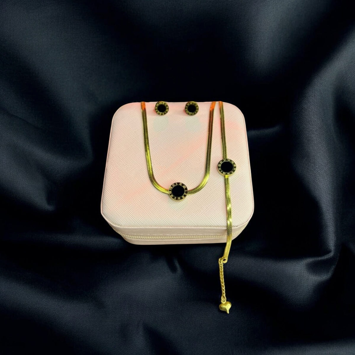 Stainless Steel Pendant & Bracelet Set