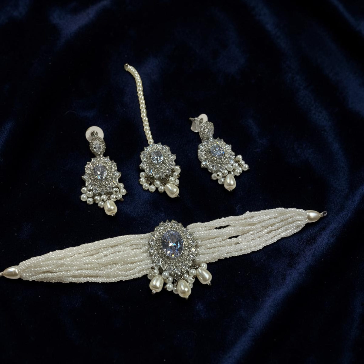 Tiny beads Choker Sets with tika