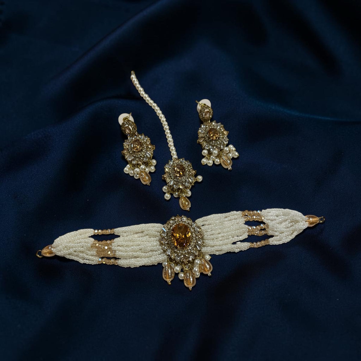 Tiny beads Choker Sets with tika