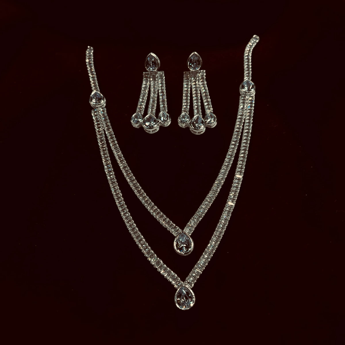 Silver Double Chain Zarkun Set