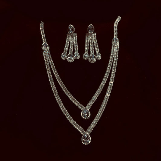 Silver Double Chain Zarkun Set