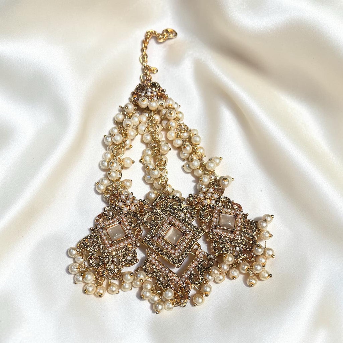 Premium Gajra Style Jhumar Headpiece