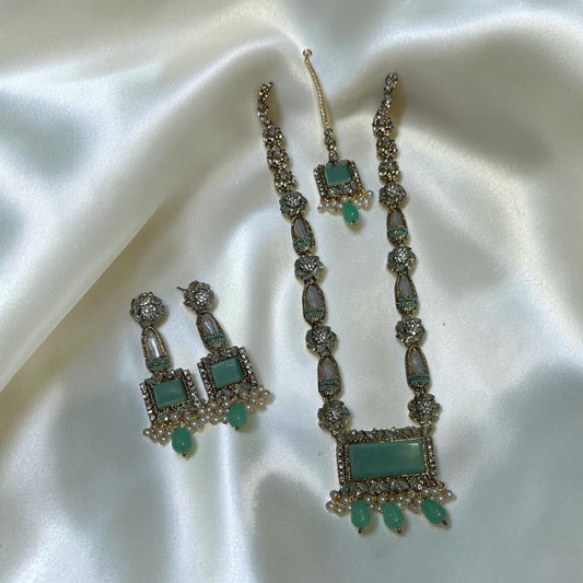 Egyptian Mother Pearl Mala & Tikka Set